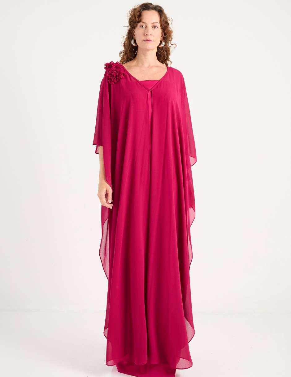 Vestido maxi de fiesta escote V