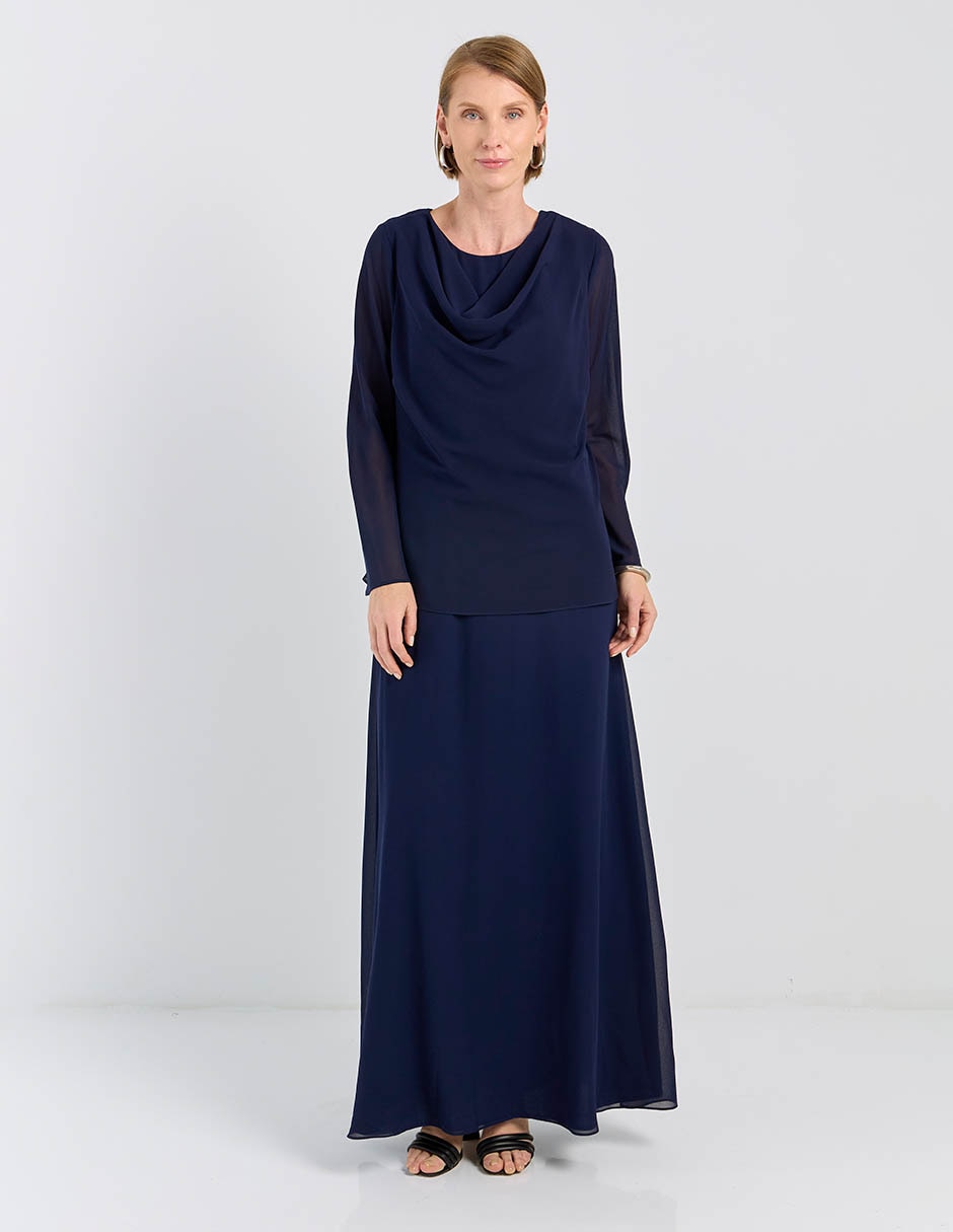 Vestido largo de fiesta escote regular Vestido largo de fiesta escote regular