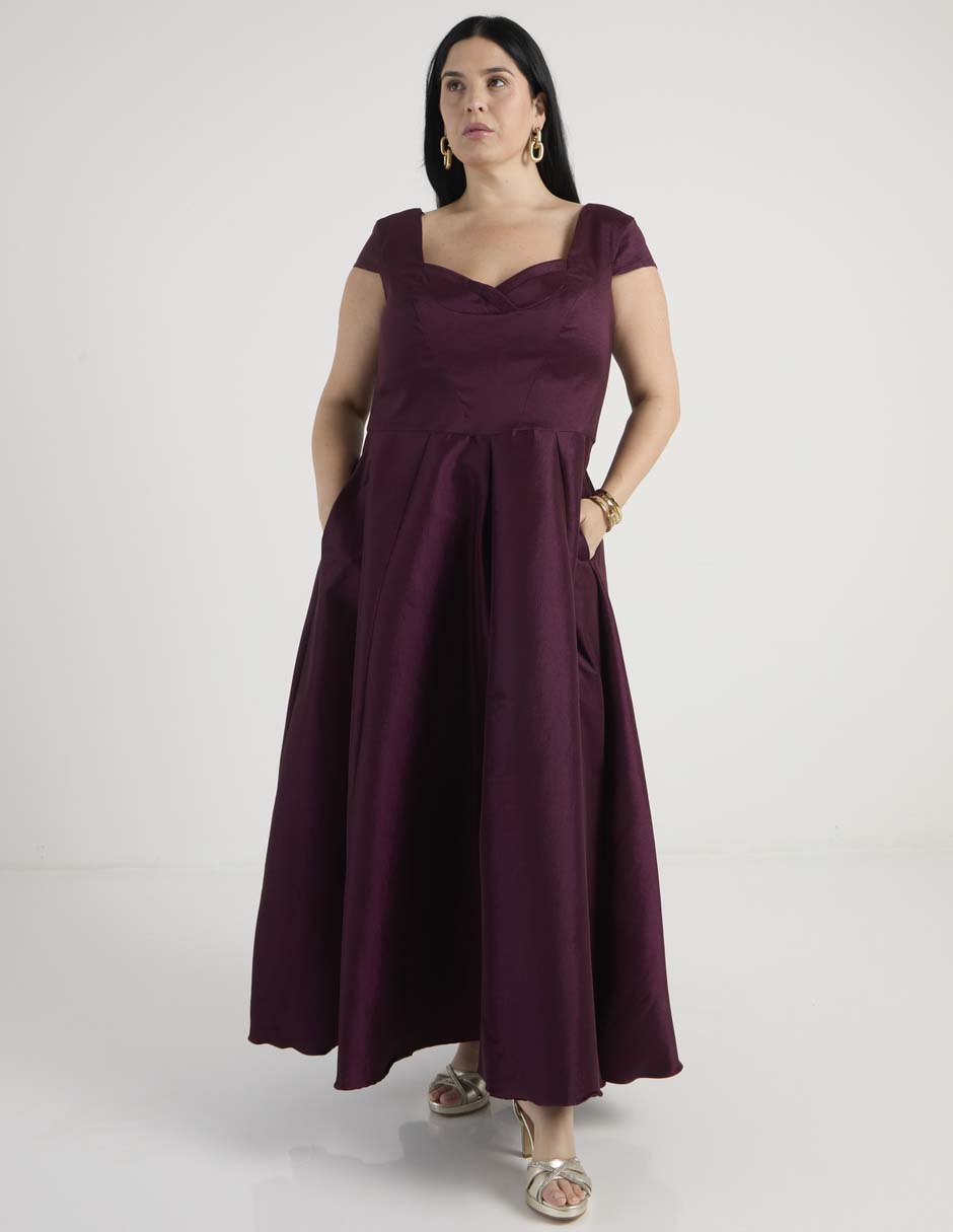 Vestido largo de fiesta escote corazón Vestido largo de fiesta escote corazón