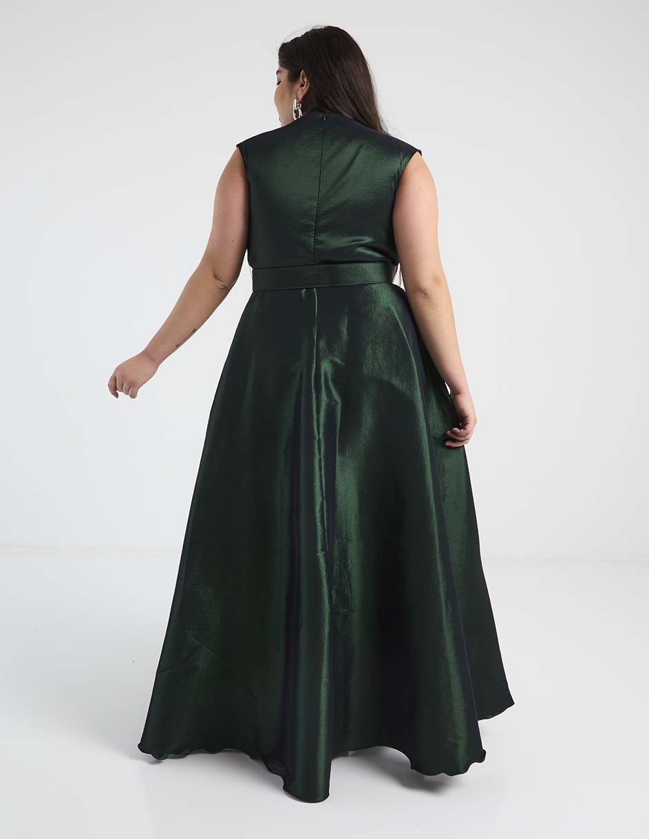 Vestido maxi de fiesta escote V 2