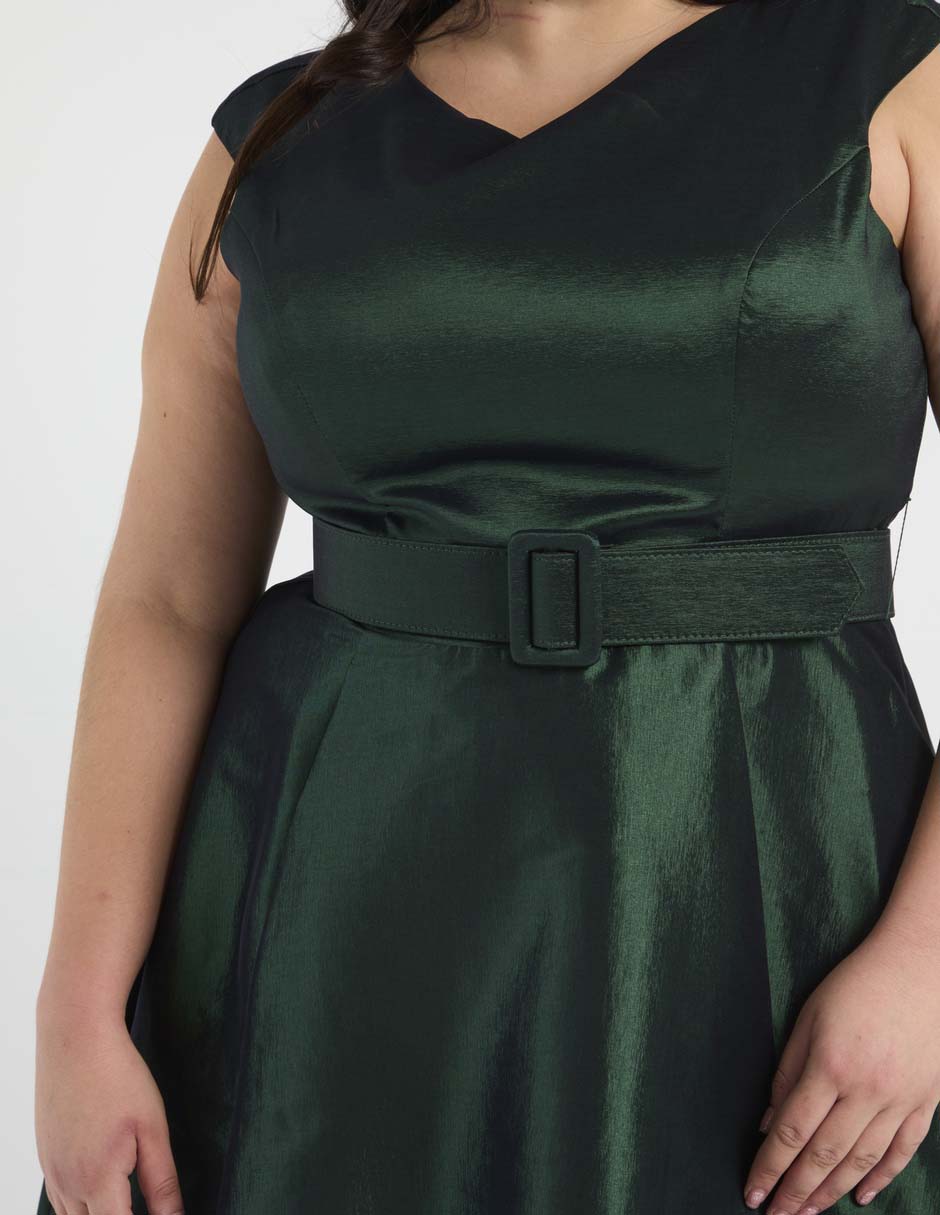 Vestido maxi de fiesta escote V 4