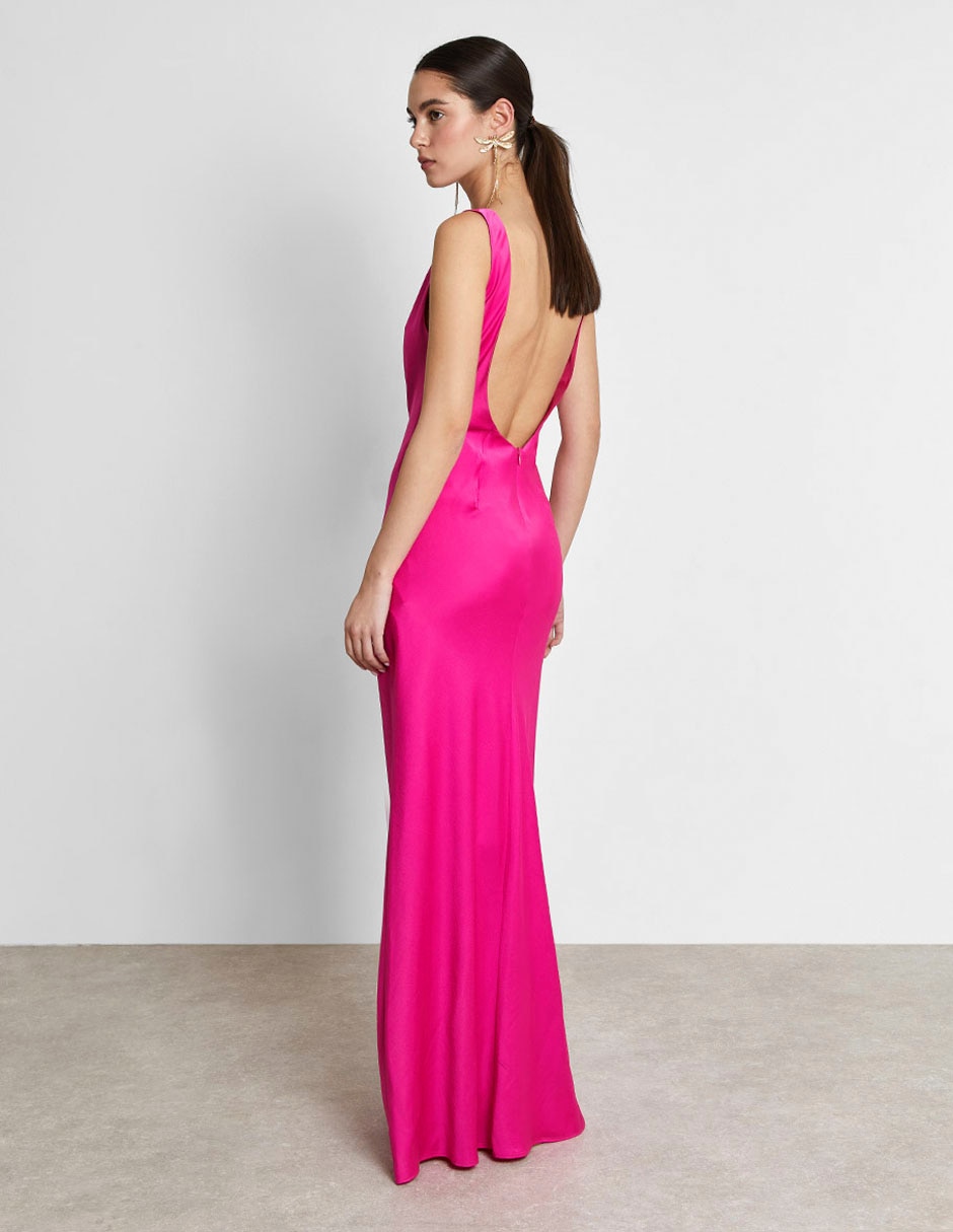 Vestido maxi de fiesta escote V 3