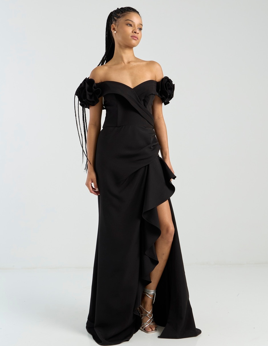Vestido maxi de fiesta escote corazón Vestido maxi de fiesta escote corazón