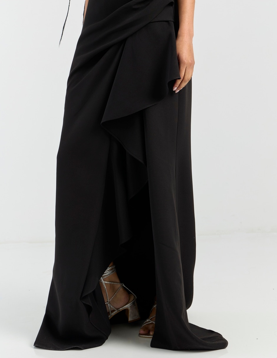 Vestido maxi de fiesta escote corazón 5