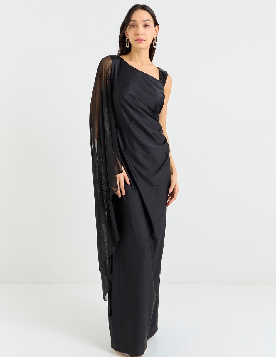 Vestido maxi de fiesta escote regular Vestido maxi de fiesta escote regular