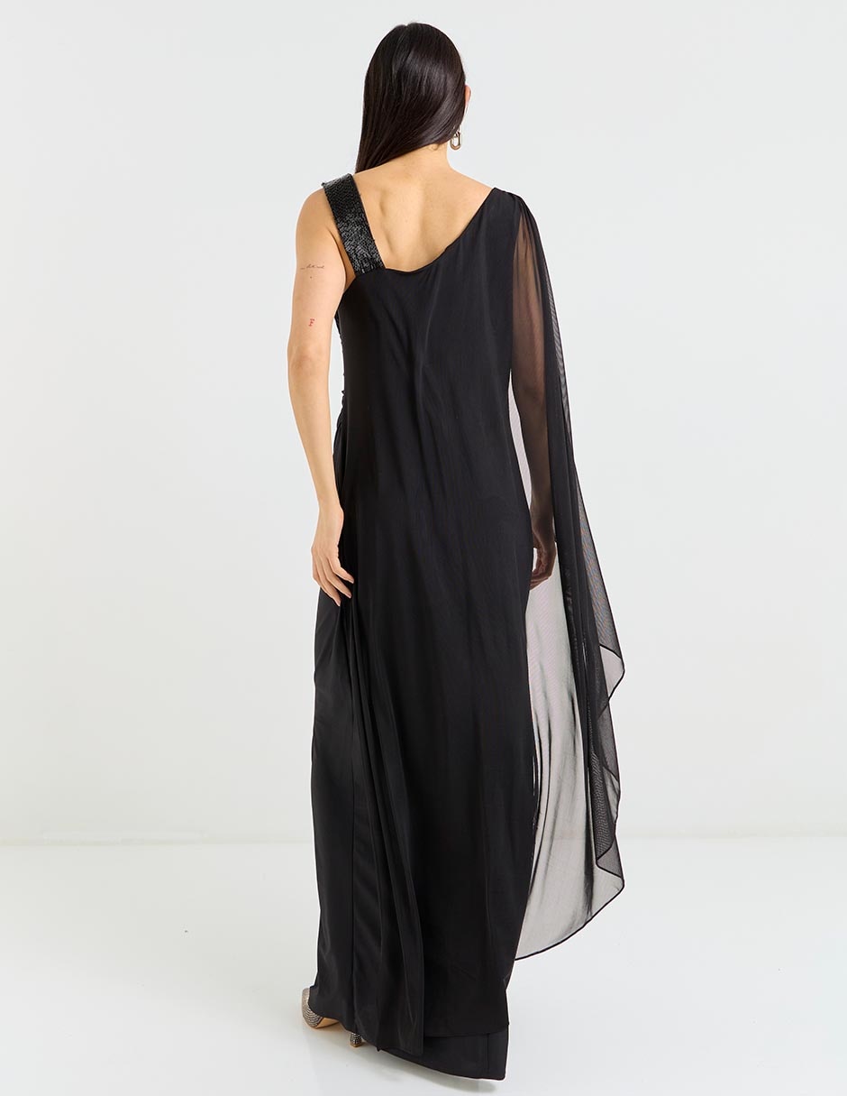 Vestido maxi de fiesta escote regular 2