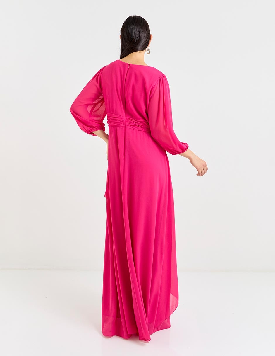 Vestido maxi de fiesta escote V 2