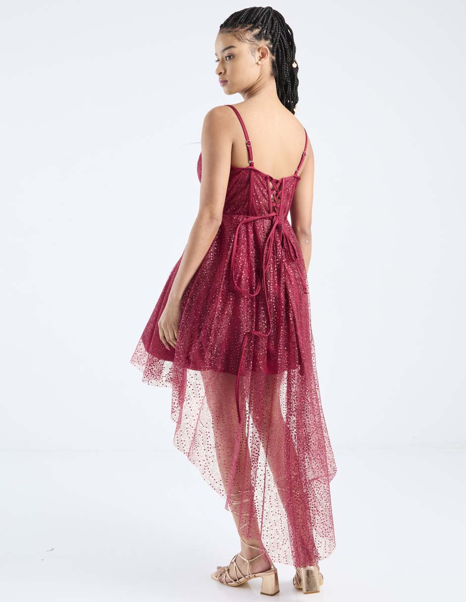 Vestido corto de noche escote corazón 2