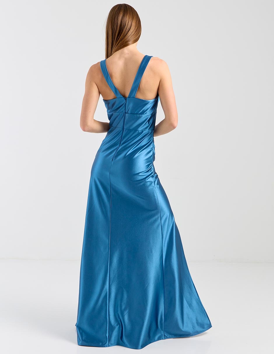 Vestido maxi de fiesta escote V 2