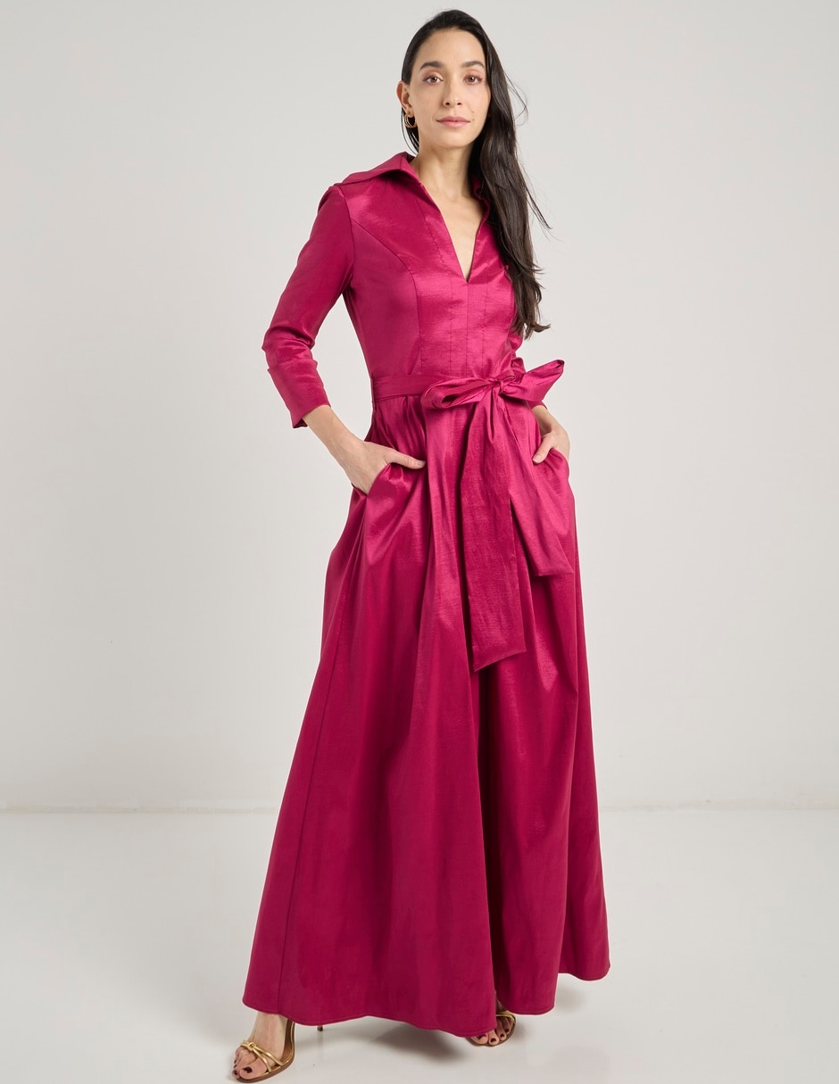 Vestido maxi de fiesta escote V Vestido maxi de fiesta escote V