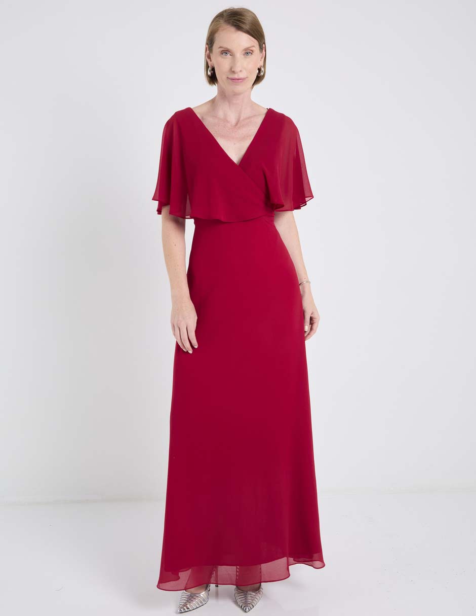 Vestido largo de fiesta Damaia Atelier escote V