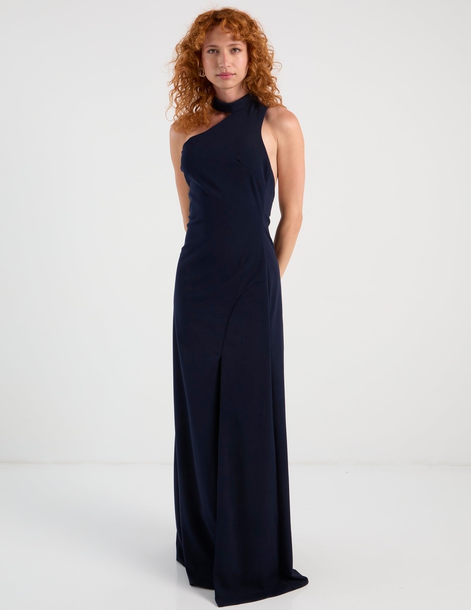 Vestido maxi de fiesta espalda cruzada Vestido maxi de fiesta espalda cruzada