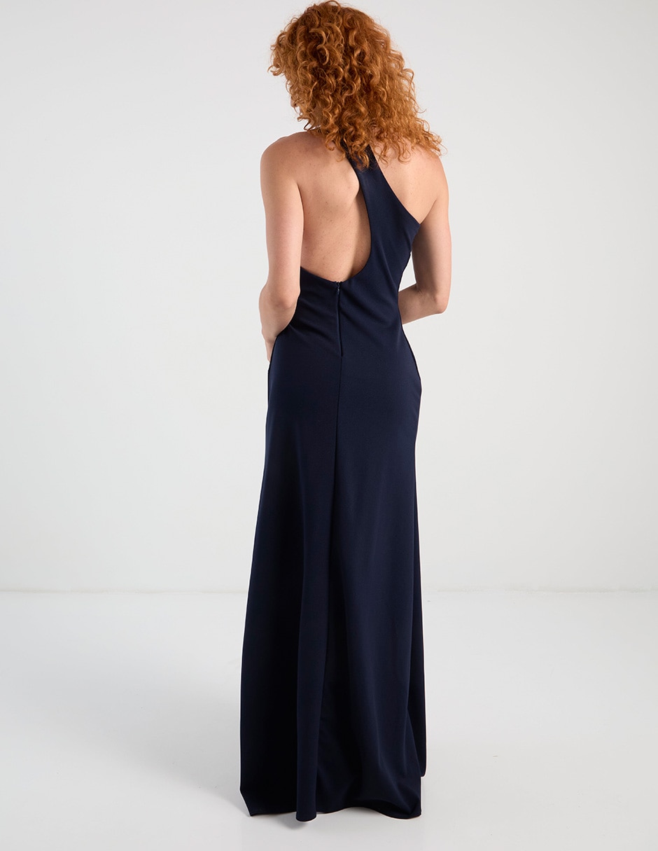 Vestido maxi de fiesta espalda cruzada 7