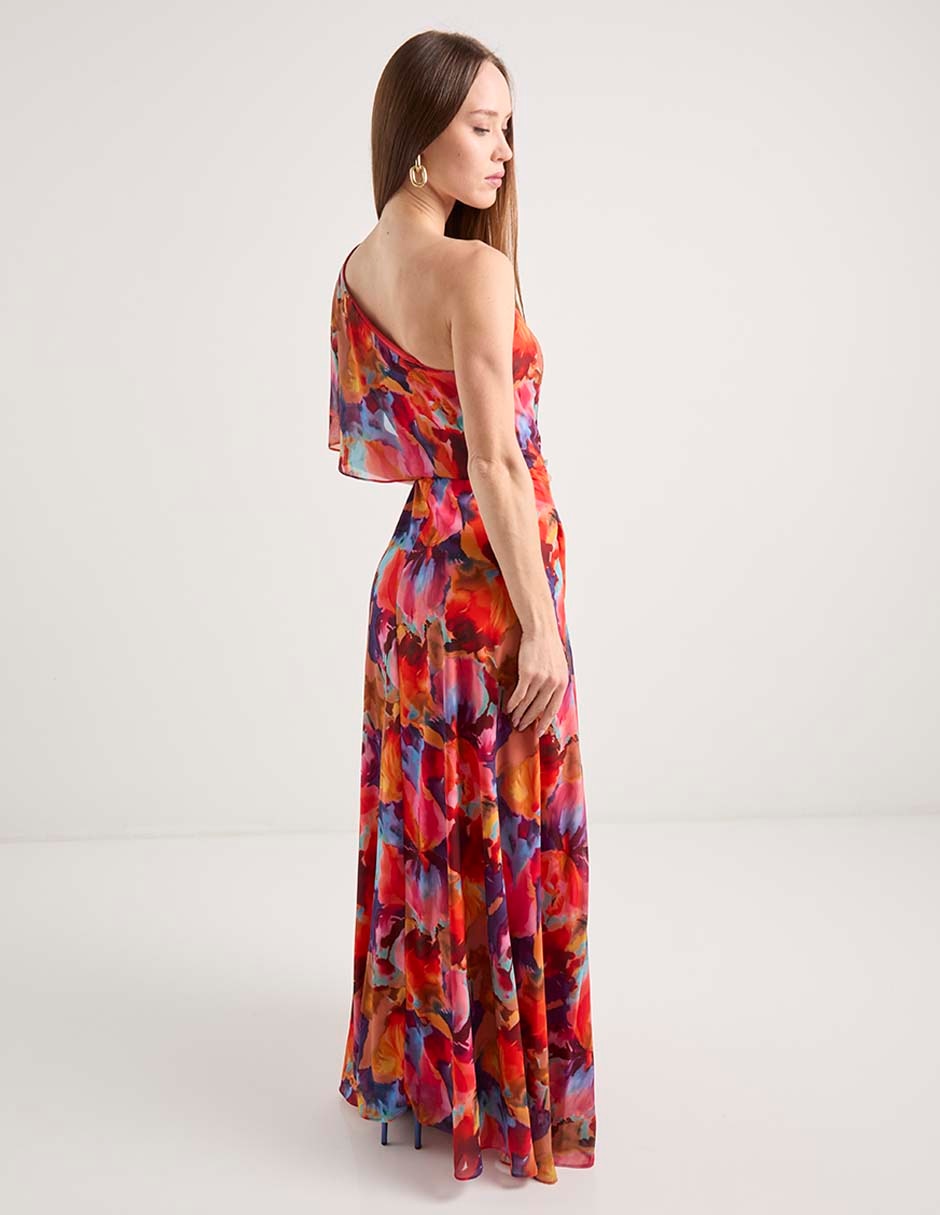 Vestido maxi de fiesta escote medio 2