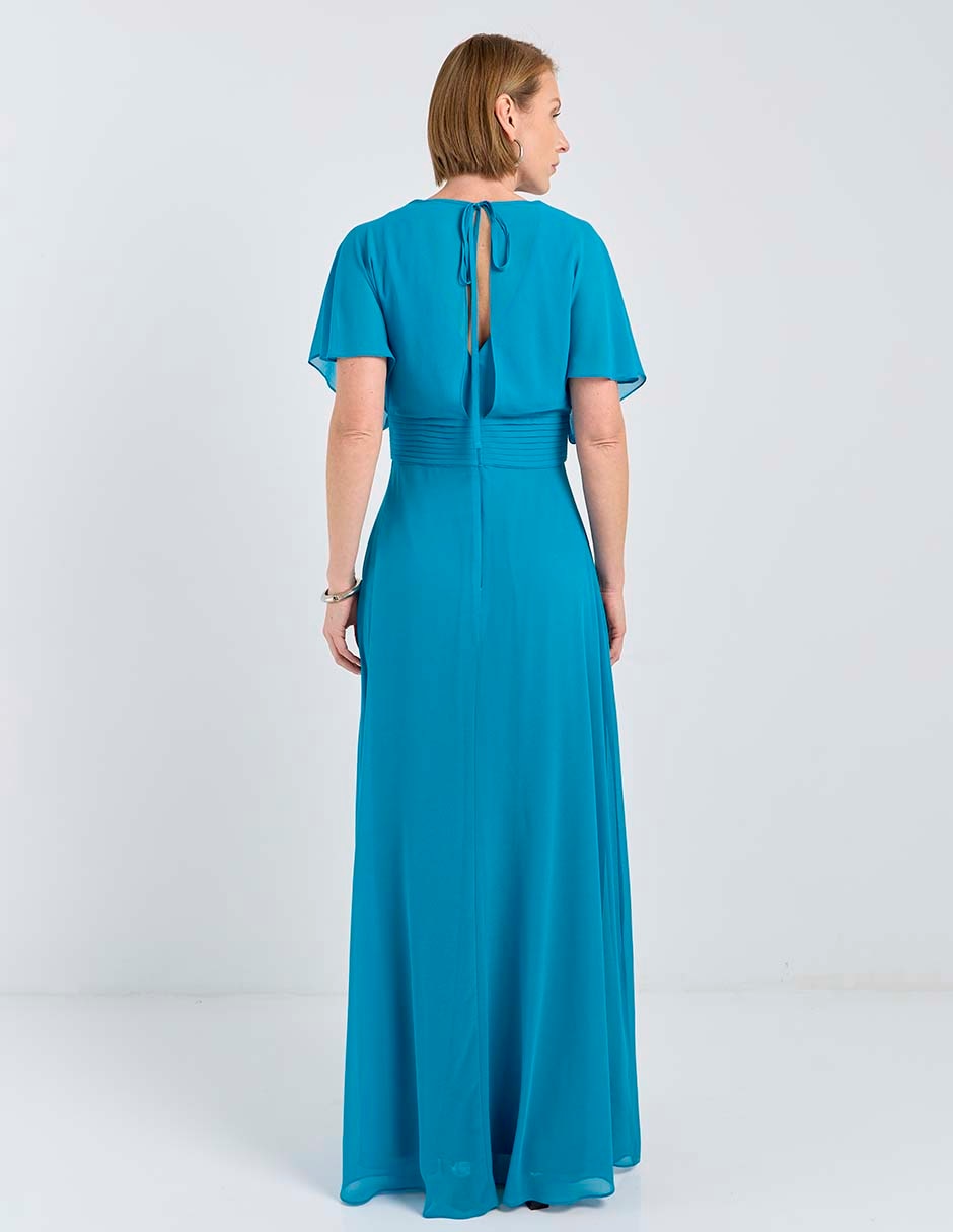 Vestido largo de fiesta escote V 2