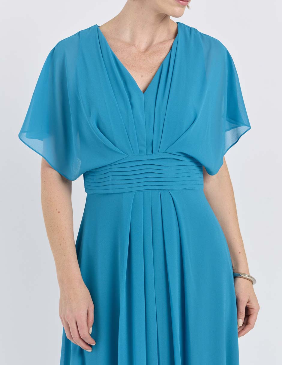 Vestido largo de fiesta escote V 4