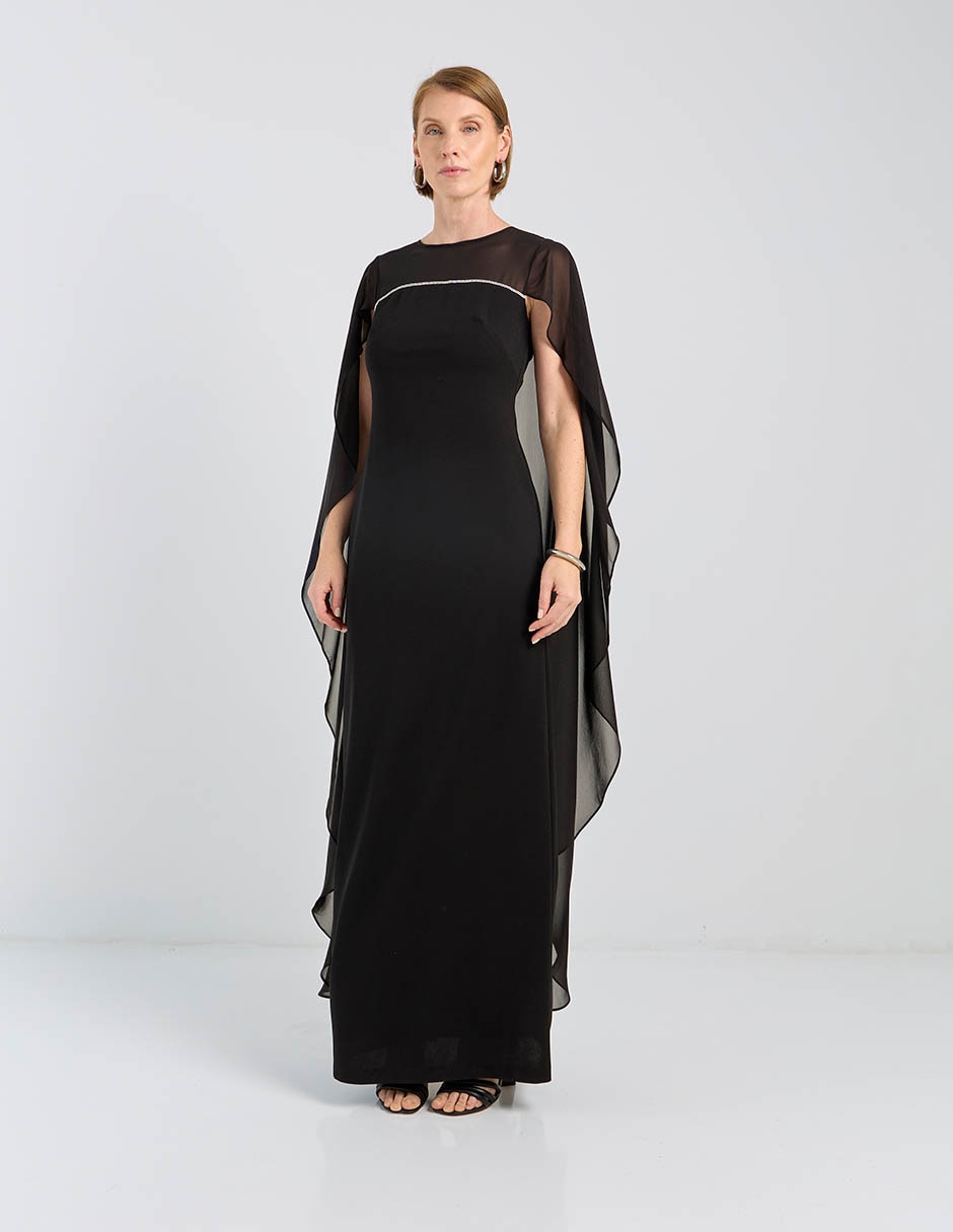 Vestido maxi de fiesta escote regular 3