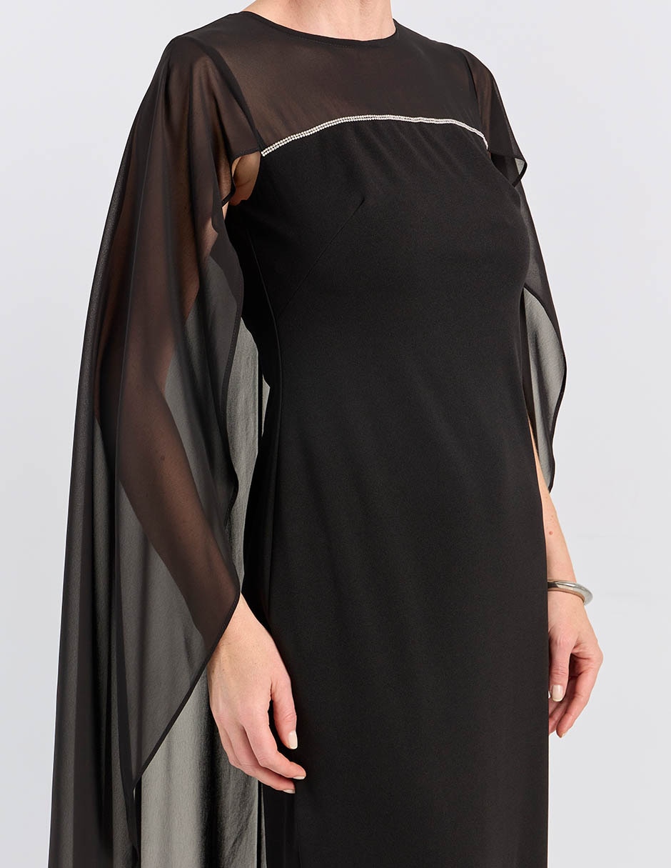 Vestido maxi de fiesta escote regular 4