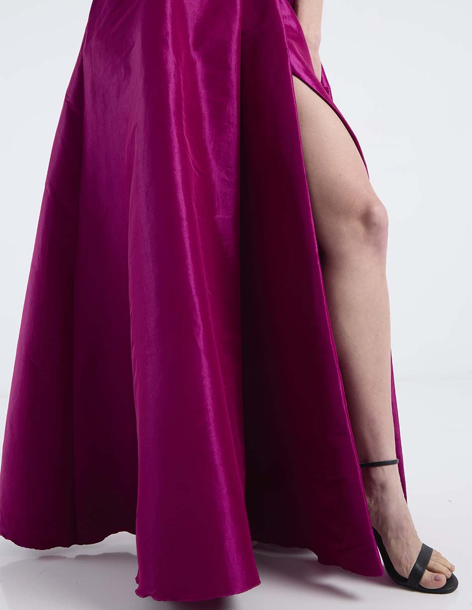 Vestido maxi de fiesta escote V 5