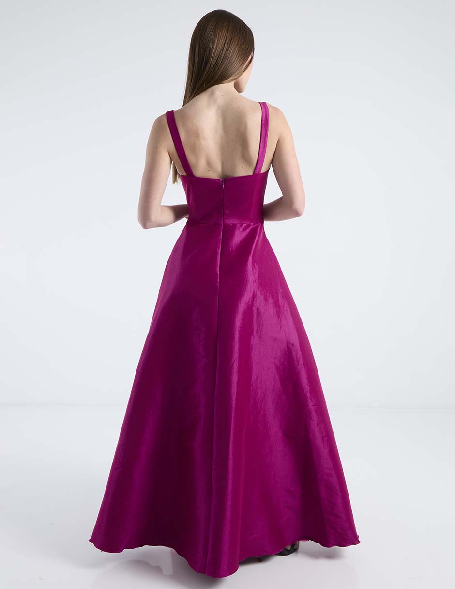 Vestido maxi de fiesta escote V 6