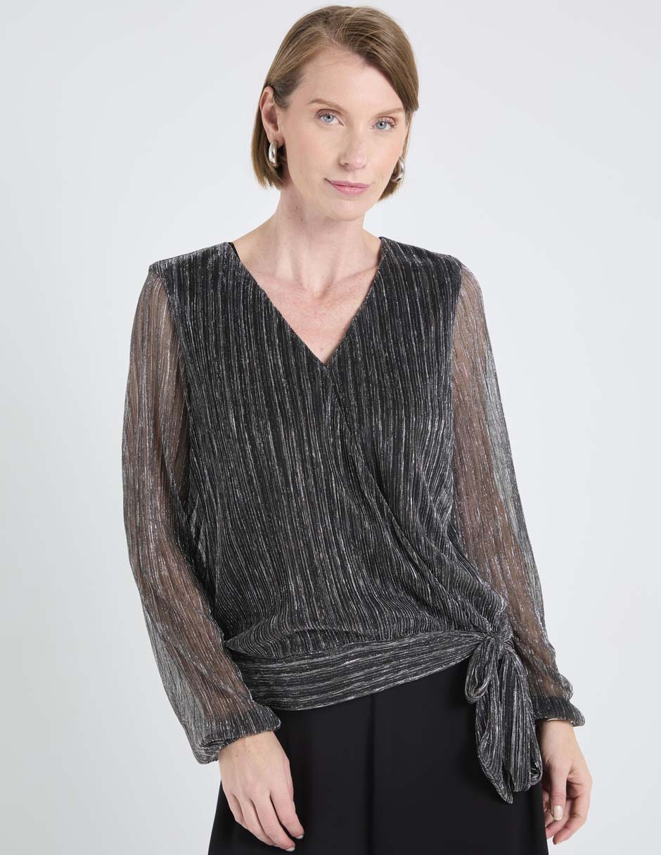 Blusa manga larga para mujer