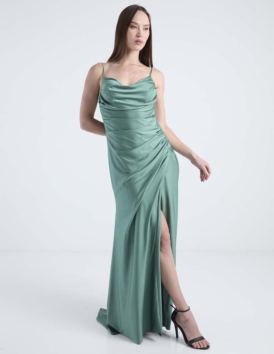 Vestido maxi de fiesta escote V Vestido maxi de fiesta escote V