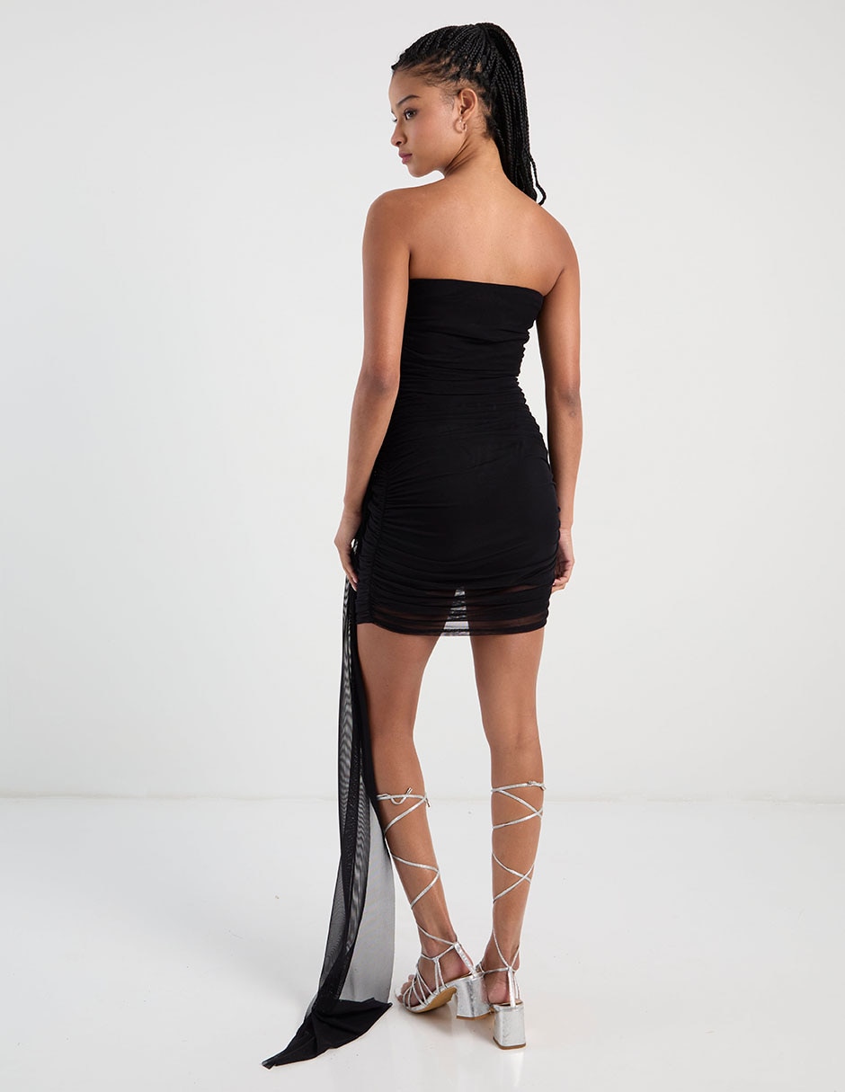 Vestido mini fiesta escote espalda abierta 6