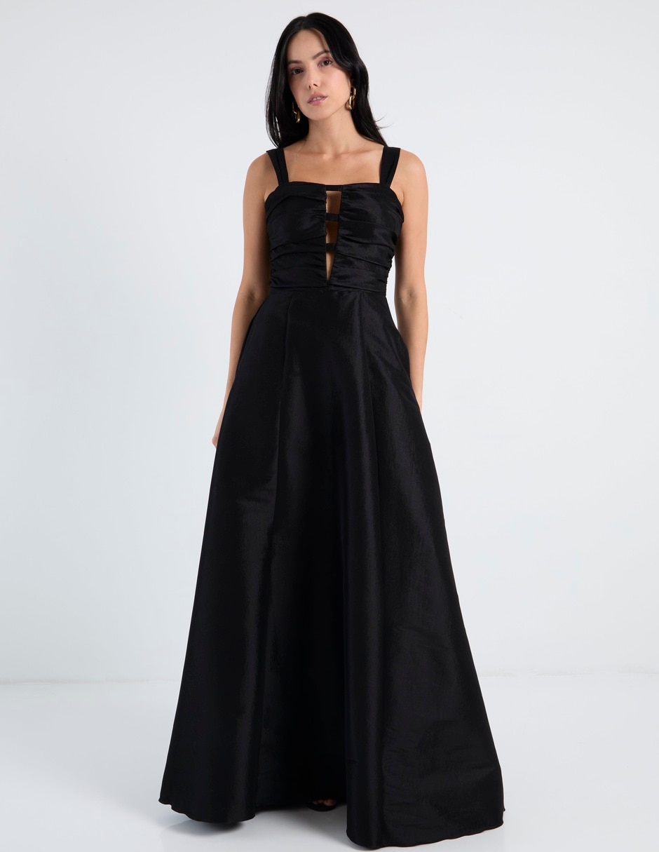 Vestido maxi fiesta escote espalda abierta 2