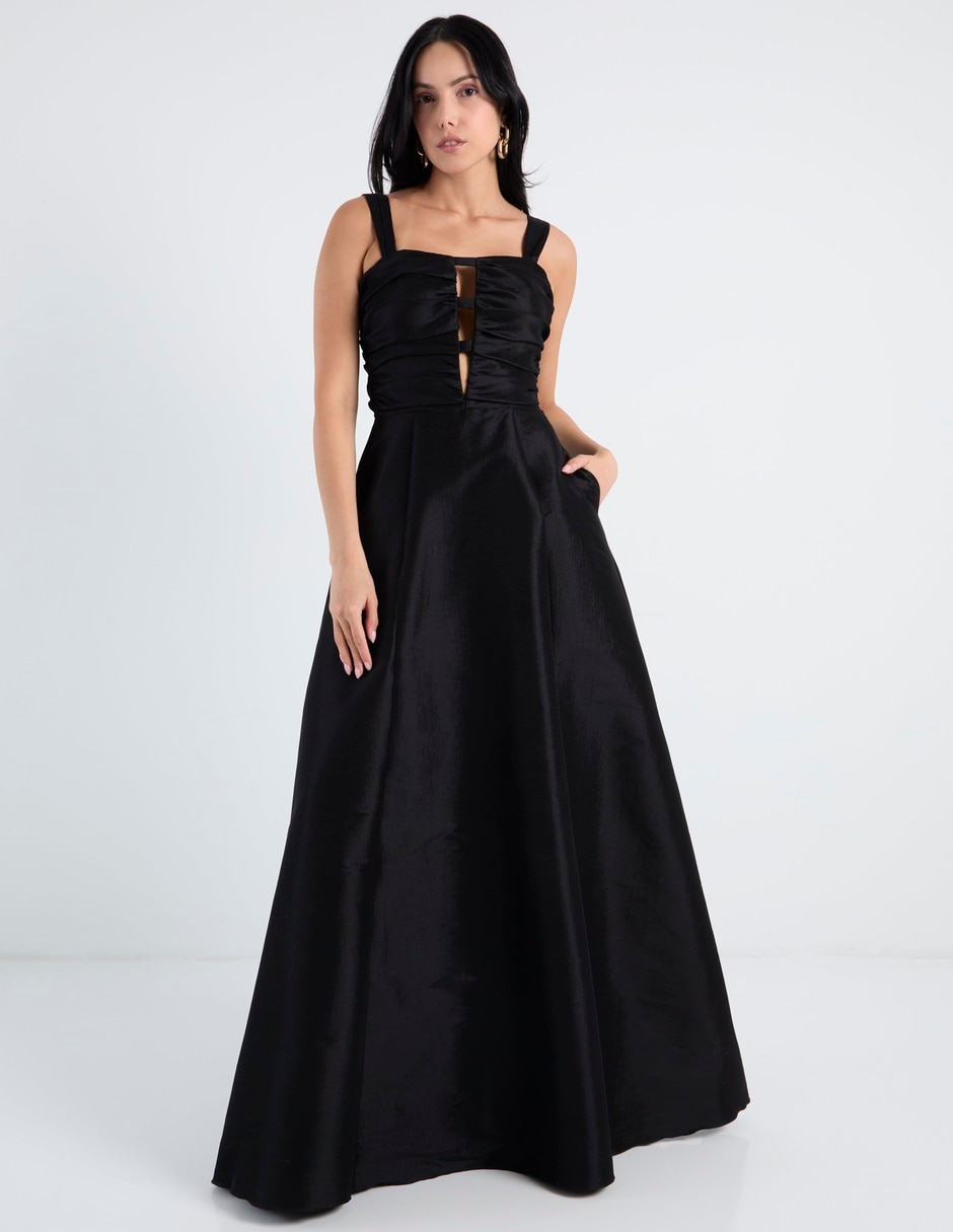 Vestido maxi fiesta escote espalda abierta 3
