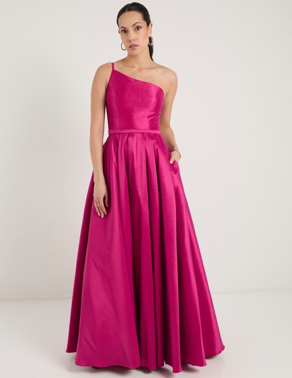 Vestido largo de fiesta escote espalda abierta