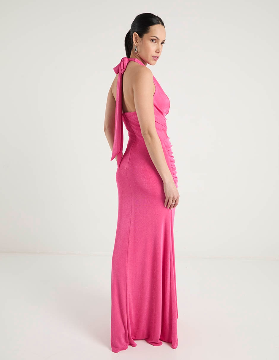 Vestido largo fiesta escote espalda abierta 6