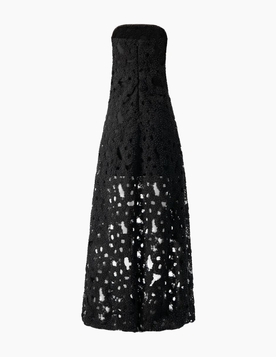 Vestido maxi de fiesta escote corazón 6