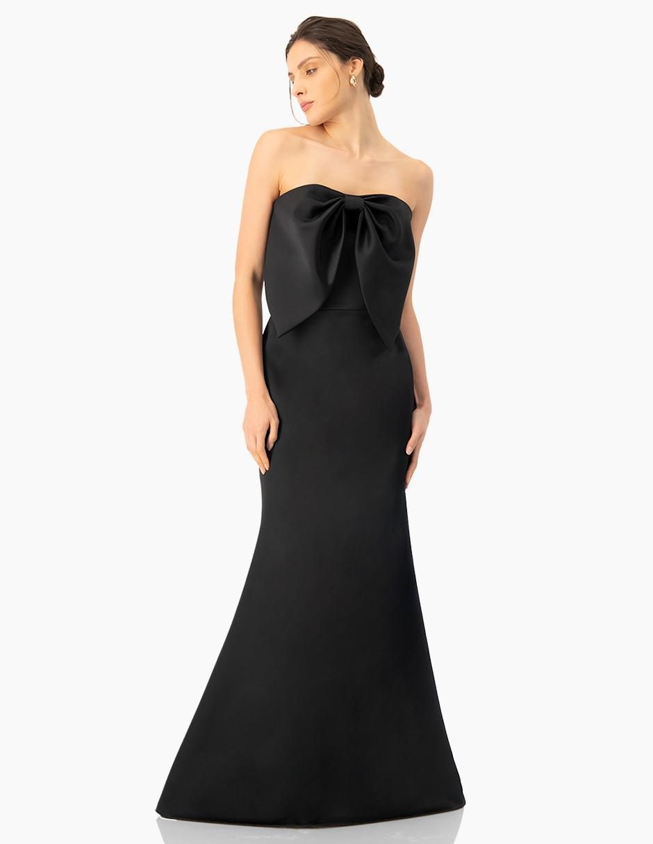 Vestido largo de fiesta escote cuadrado Vestido largo de fiesta escote cuadrado