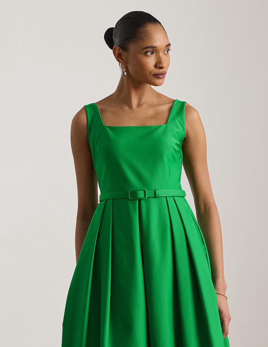 Vestido midi de fiesta escote medio 3