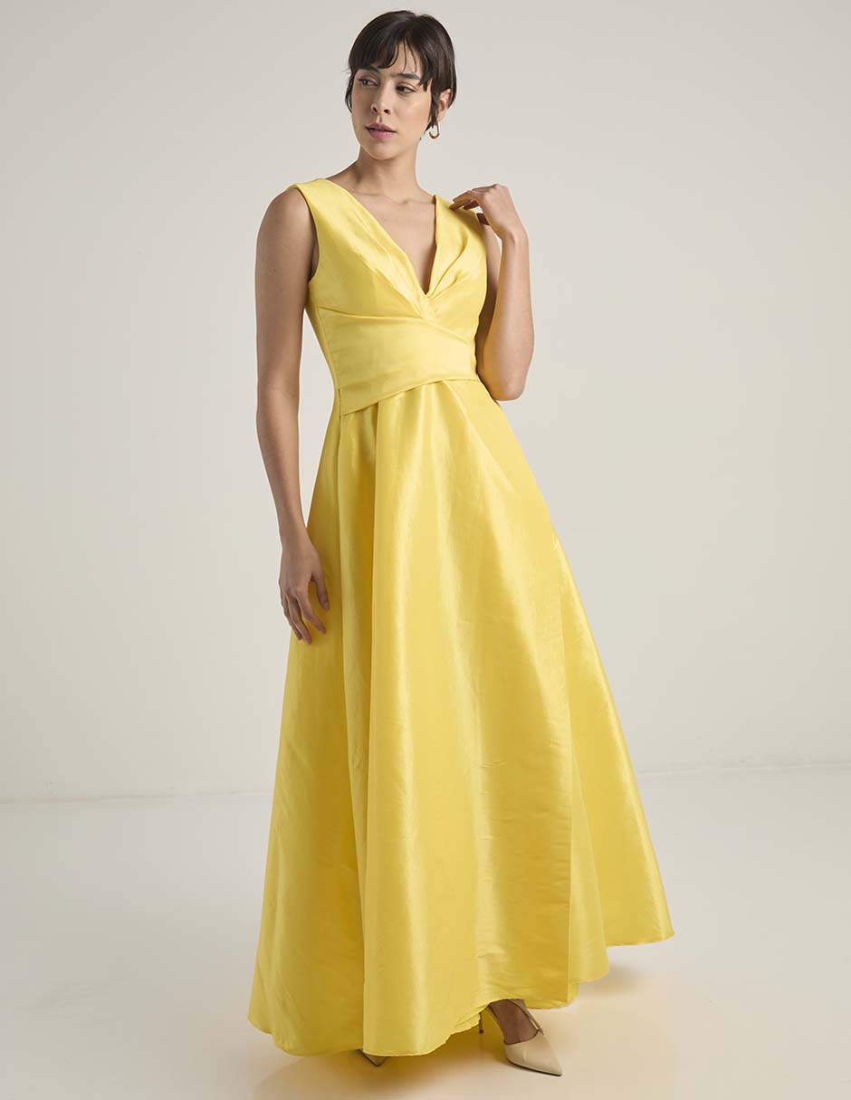 Vestido maxi de fiesta escote V Vestido maxi de fiesta escote V