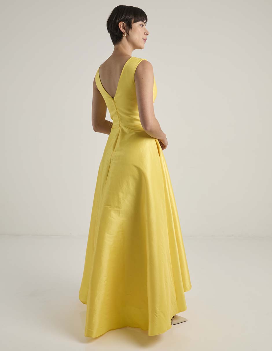 Vestido maxi de fiesta escote V 6