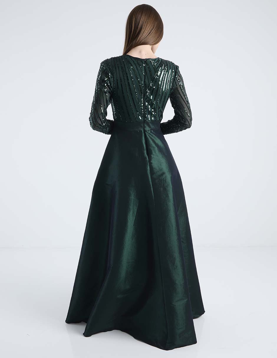 Vestido maxi de fiesta escote V 6