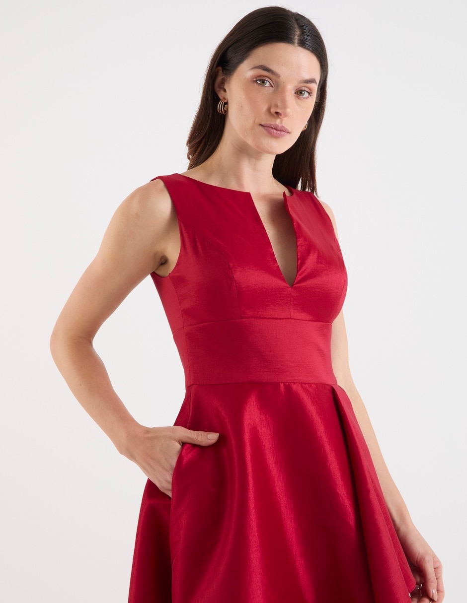 Vestido maxi de fiesta escote V 5