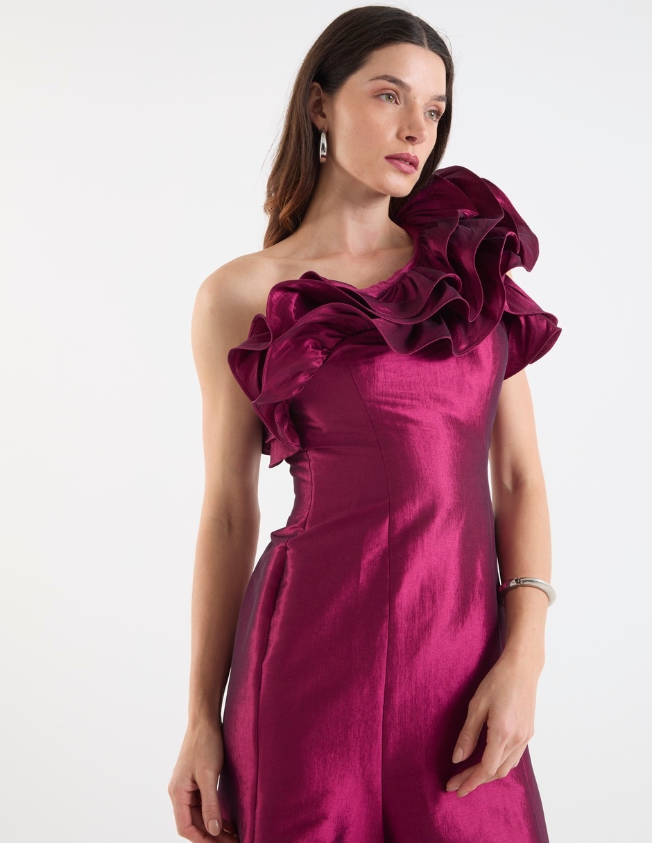 Vestido maxi de fiesta escote medio 5