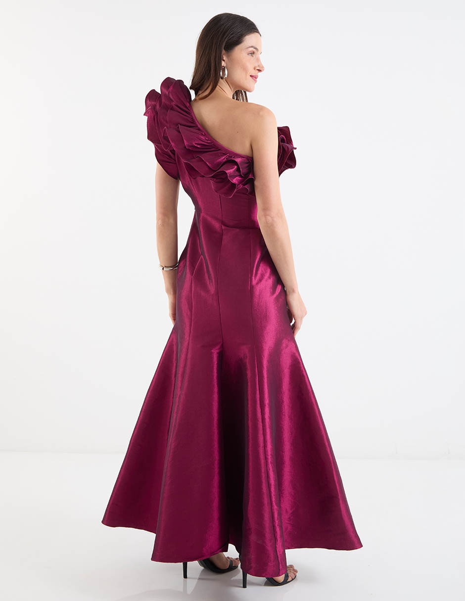 Vestido maxi de fiesta escote medio 6