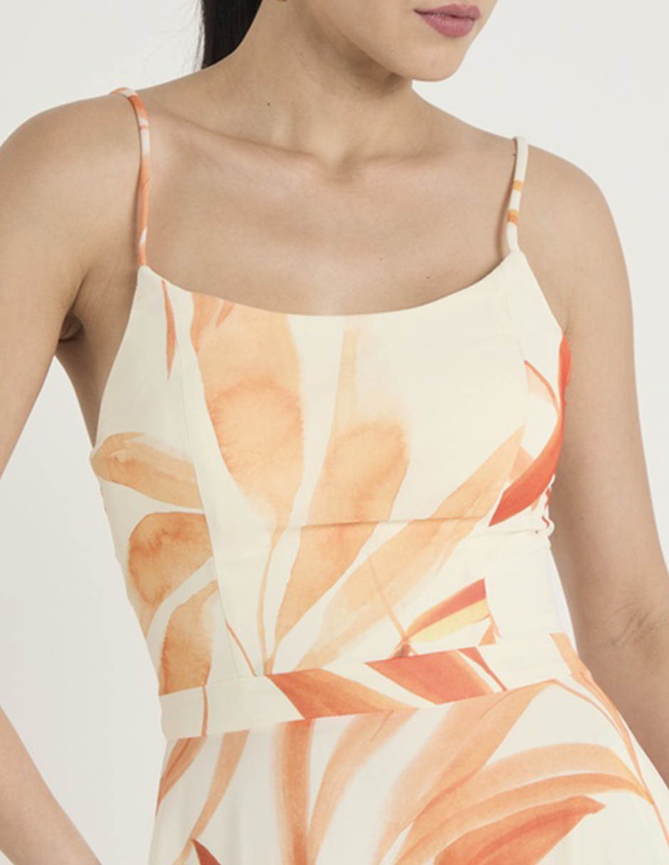 Vestido maxi de fiesta escote medio 4