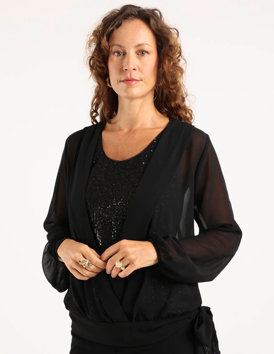 Blusa manga larga para mujer