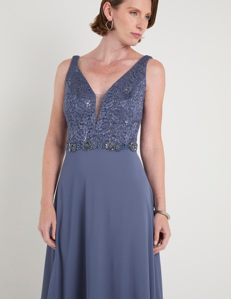 Vestido largo de fiesta para mujer 4