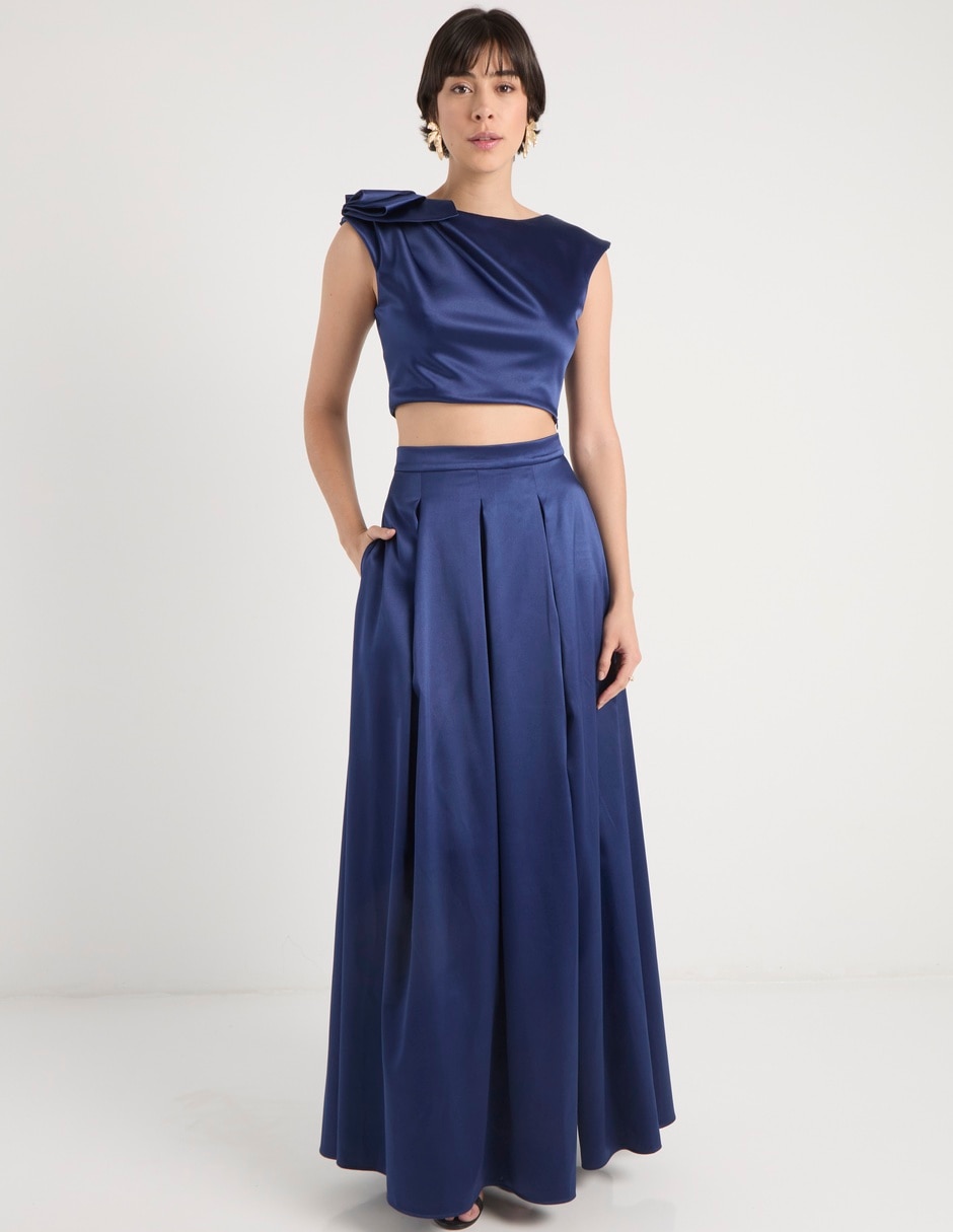 Vestido maxi de fiesta escote regular Vestido maxi de fiesta escote regular
