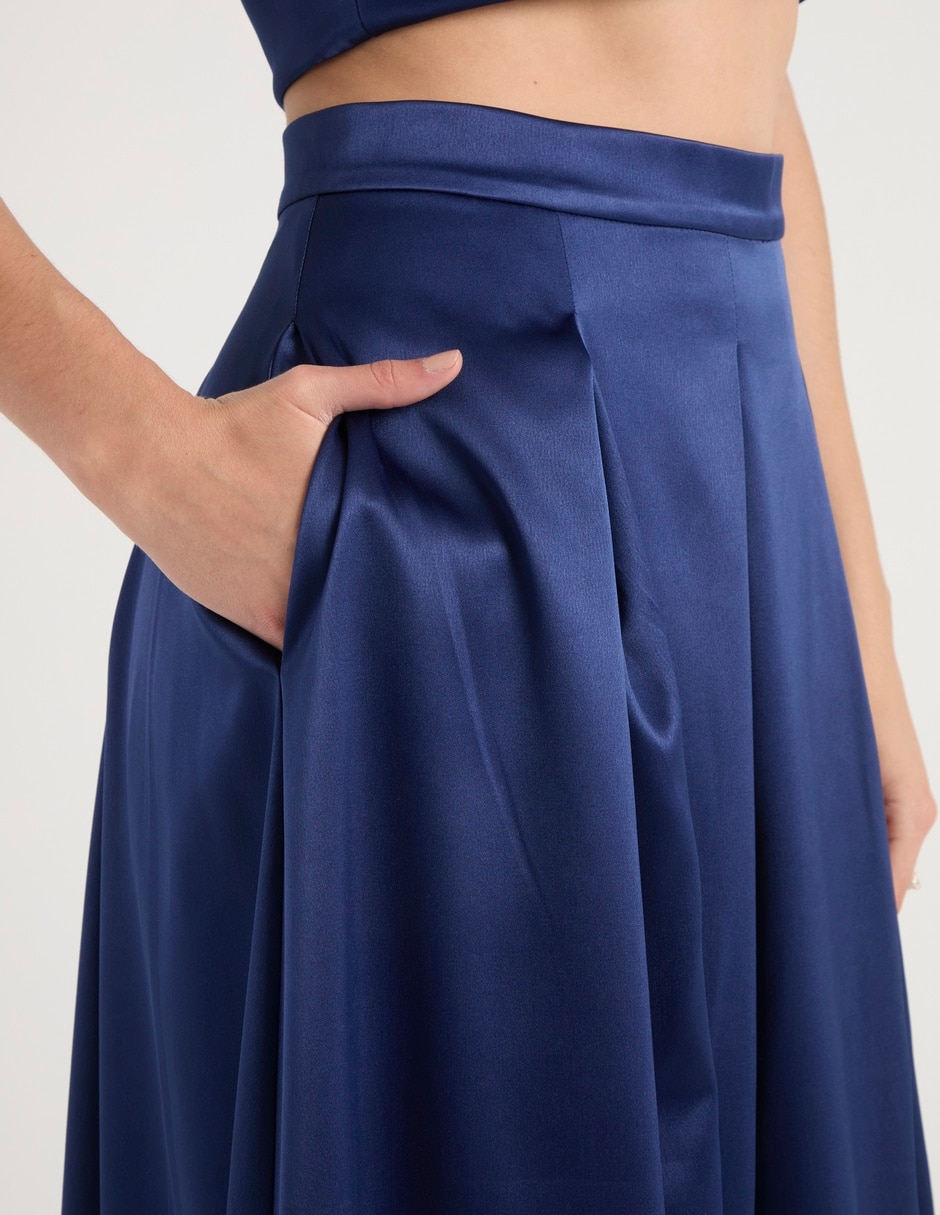 Vestido maxi de fiesta escote regular 5