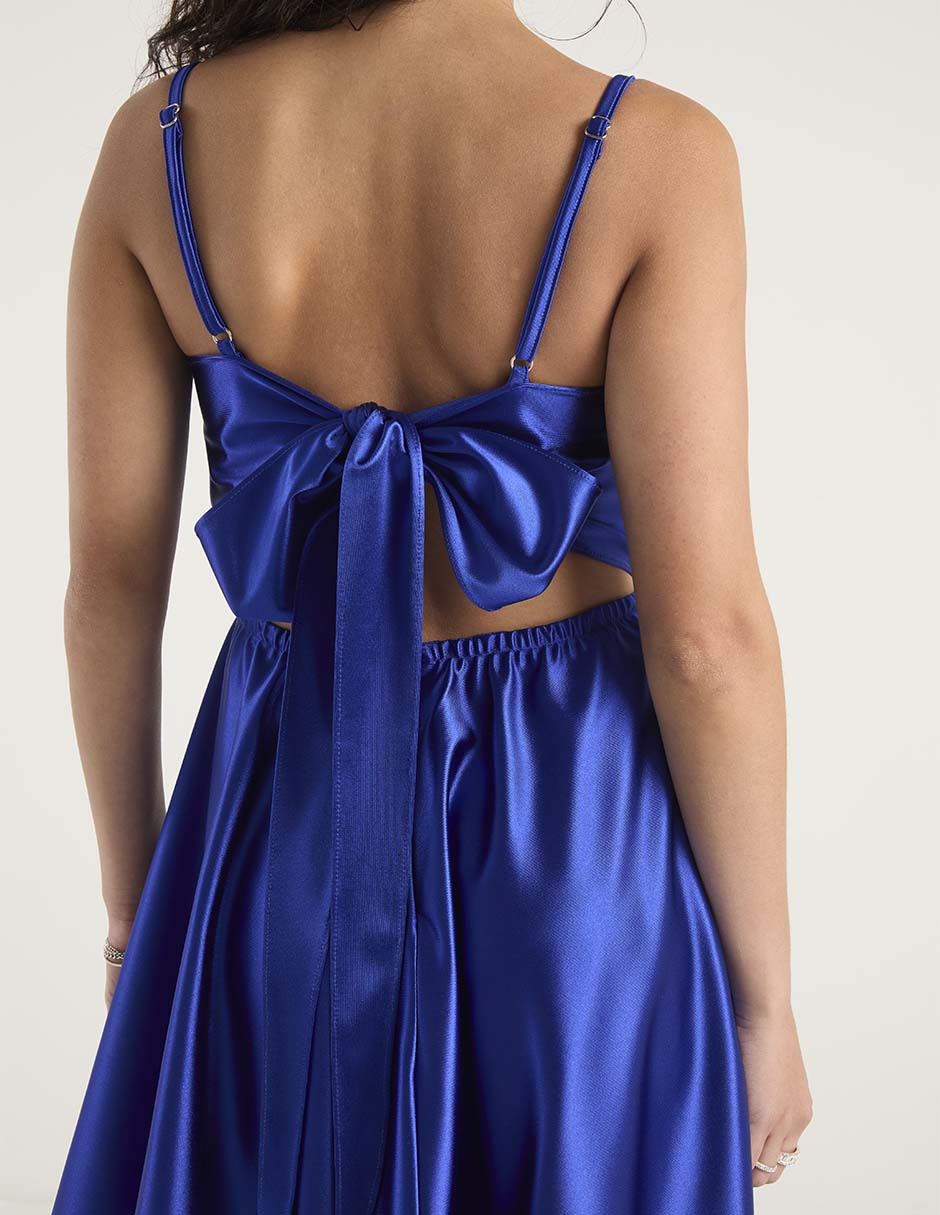 Vestido corto de fiesta escote corazón 5