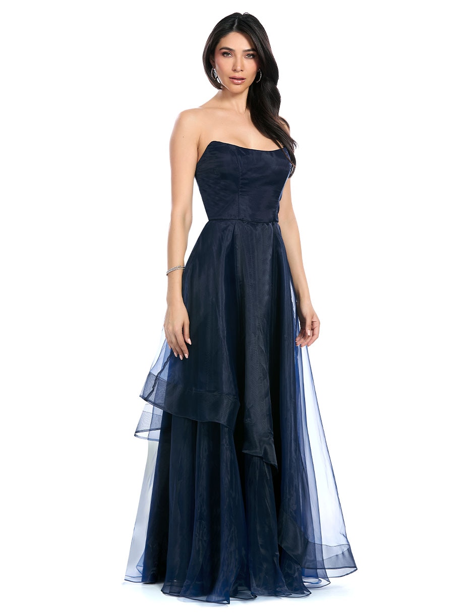 Vestido largo de fiesta espalda abierta para mujer 2