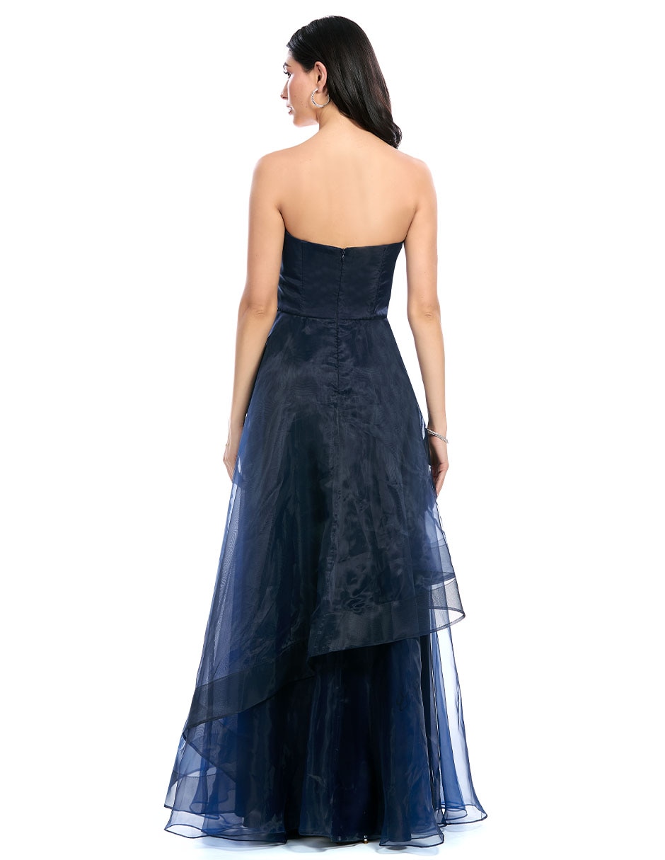Vestido largo de fiesta espalda abierta para mujer 4