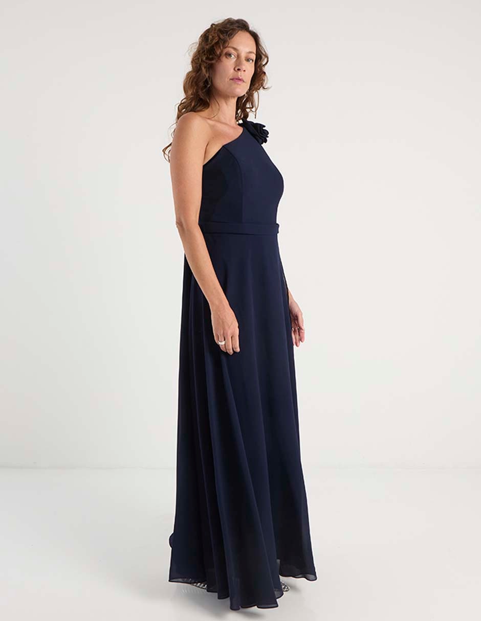Vestido largo de fiesta escote espalda abierta 3