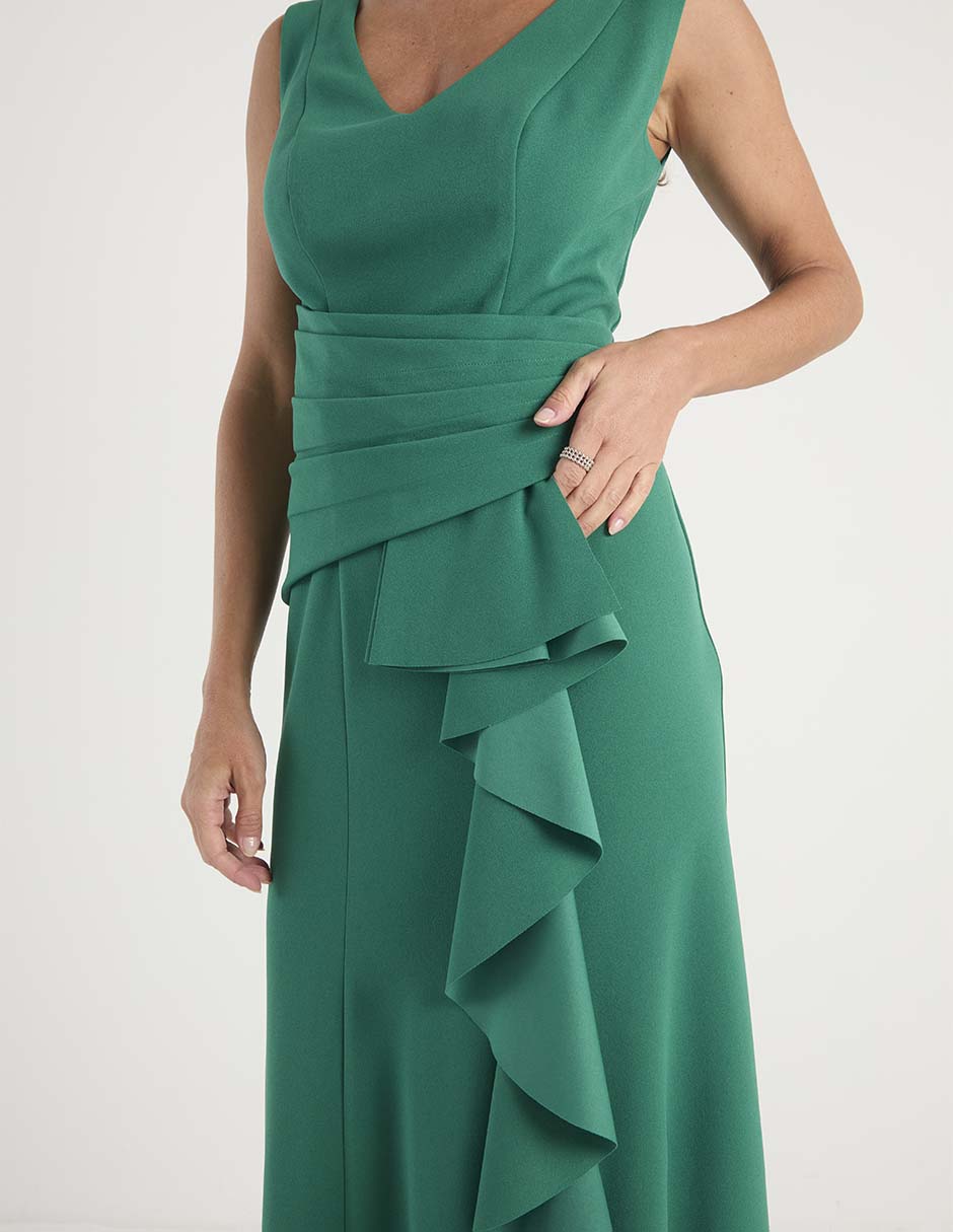 Vestido largo de fiesta escote V 5